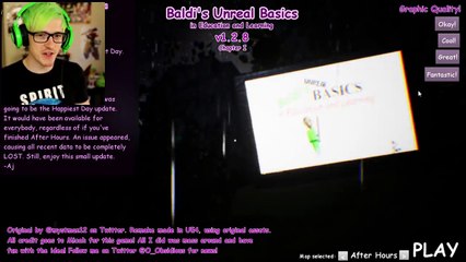 BALDI FOLLOWS US OUTSIDE SCHOOL! | BALDI REMASTERED ( Baldis UNREAL basics) New update