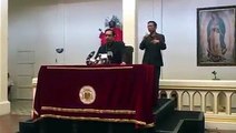 ‪Monseñor José Luis Escobar Alas expresó que la Iglesia católica dice estar sorprendida por el caso del párroco de Zaragoza, además asegura que no habían recibi