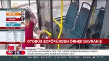 Otobüs şoföründen örnek davranış