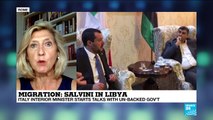 Italy''s Salvini pushes hardline immigration policy while in Libya
