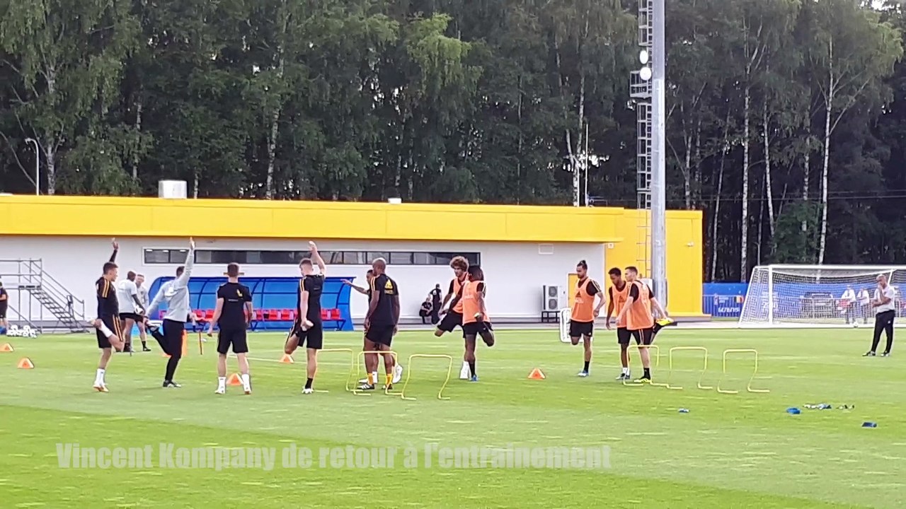 Vincent Kompany de retour à l'entrainement avec les Diables