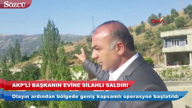 AK Partili başkanın evine silahlı saldırı