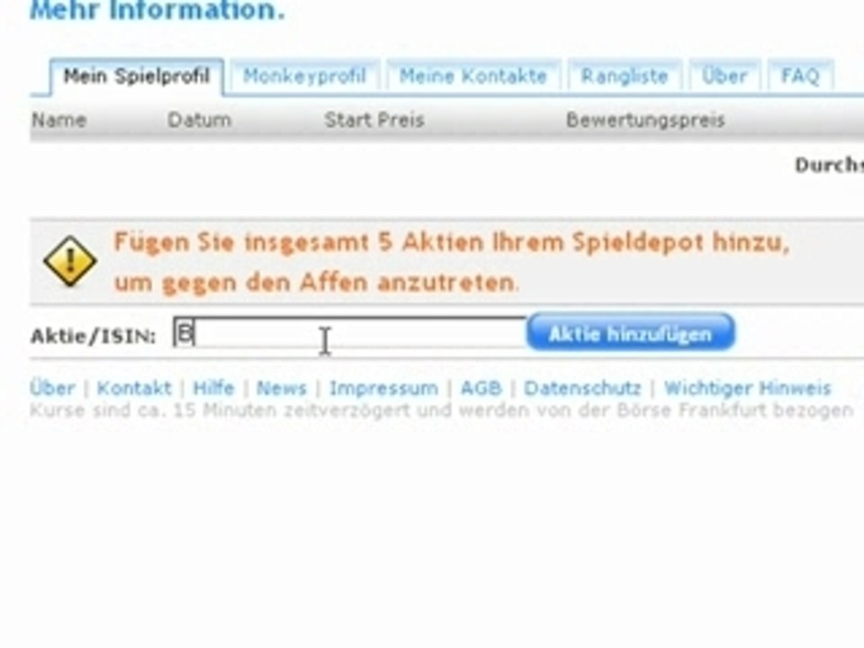 Catch the monkey - wie funktioniert's?