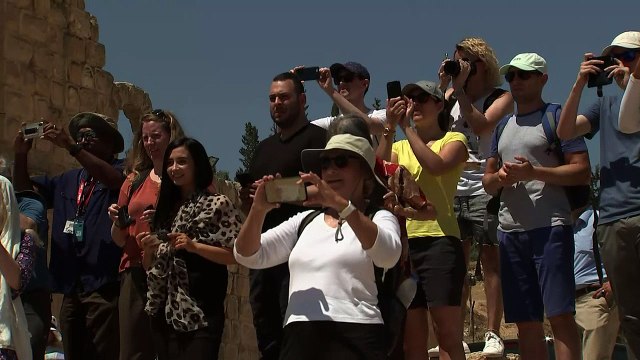 Prince William visits Jordanian archaeological site