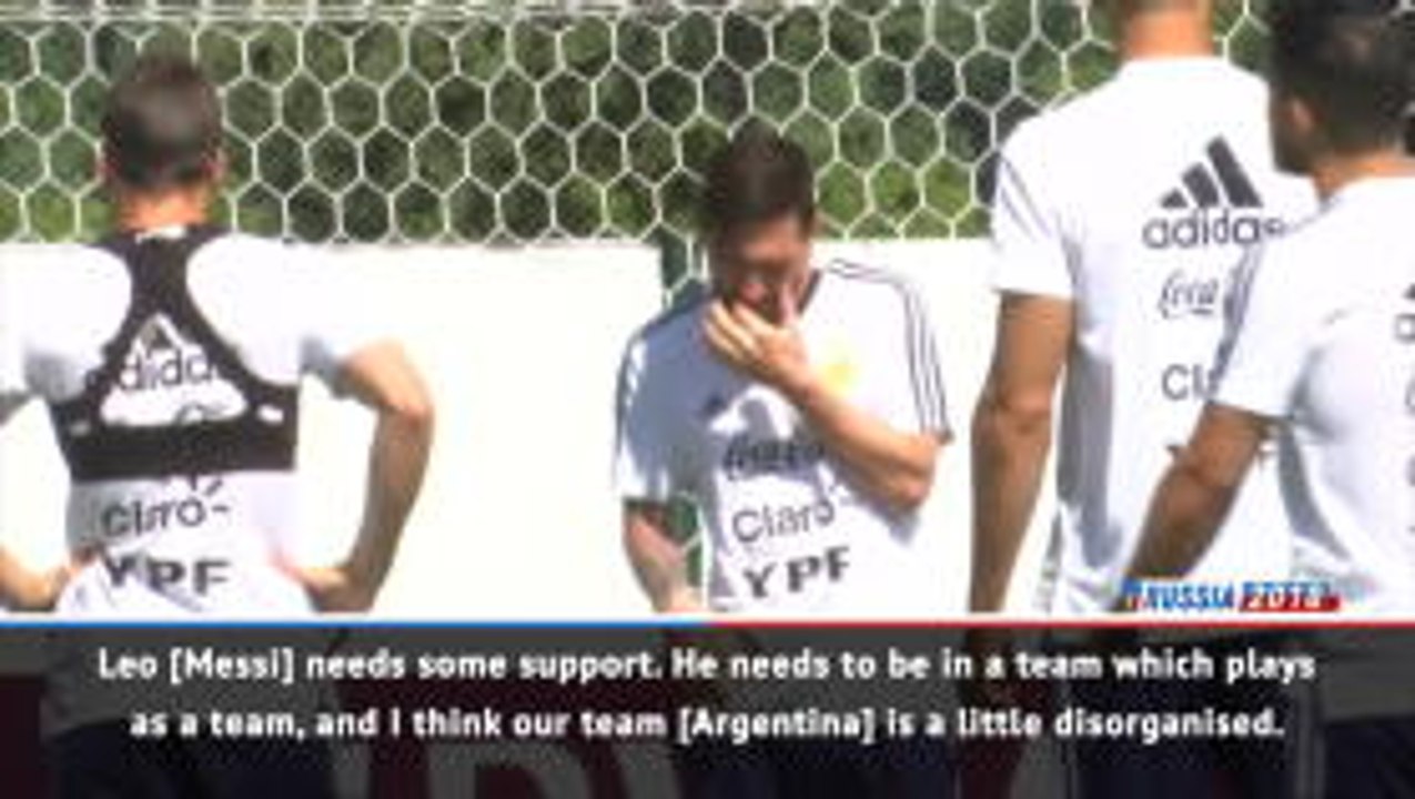 Messi needs help from Argentina team-mates, say...