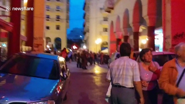 Greece protesters hurl chairs at riot police over Macedonia name deal