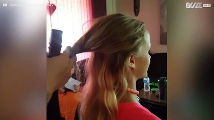 Πώς να φτιάξεις κοτσίδα με... ηλεκτρική σκούπα!