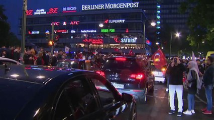 Немецкие турки отпраздновали победу Эрдогана