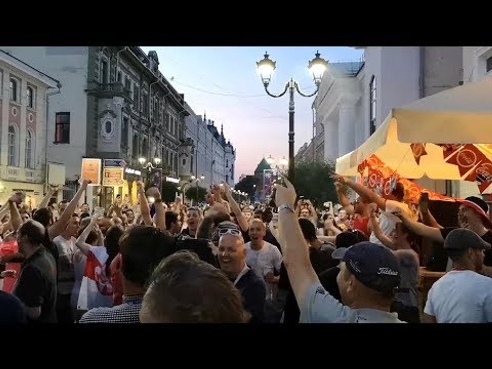 England Fans Party In Russia Day Before Panama Match - Russia World Cup 2018