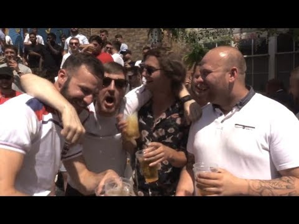 England v Panama - England Fans Reaction To Goals & HT Interviews In London - Russia World Cup 2018