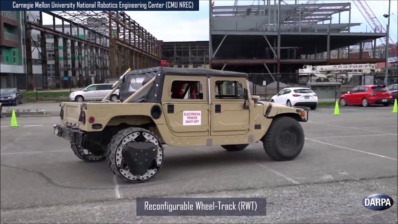 DARPA invente une roue qui se transforme en chenille triangulaire