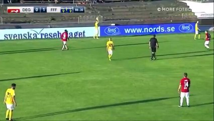 0-2 Karl Söderström Goal Sweden  Superettan - 25.06.2018 Degerfors IF 0-2 Falkenbergs FF