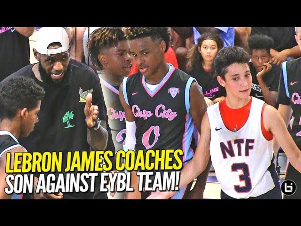 LeBron James Coaches Bronny Jr Against EYBL TEAM in Championship Game!