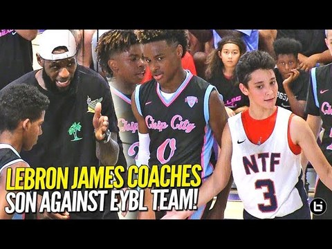LeBron James Coaches Bronny Jr Against EYBL TEAM in Championship Game!