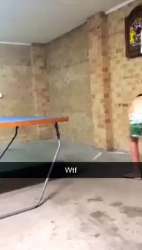 Kid throws ping pong bat!! ORIGINAL!!
