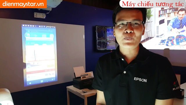 máy chiếu tương tác Epson EB-695Wi - trải nghiệm