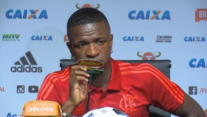 Vinicius Junior se despide del Flamengo