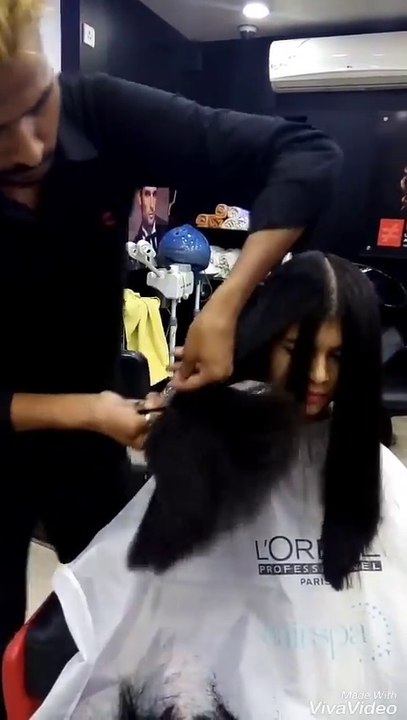 Quick Long layered haircut tutorial