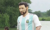 Kue Raksasa Berbentuk Lionel Messi