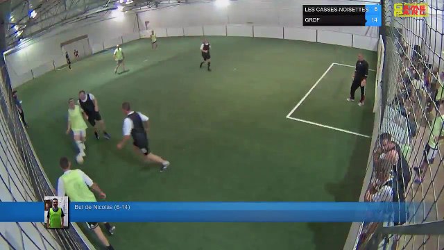 But de Nicolas (6-14) - LES CASSES-NOISETTES Vs GRDF - 25/06/18 21:00 - LIGUE 3 - Poitiers Game Parc