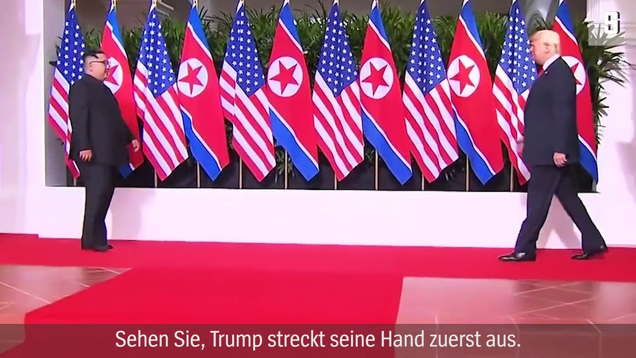 Körpersprache-Analyse: 'Trump will dominieren, Kim bewundert'