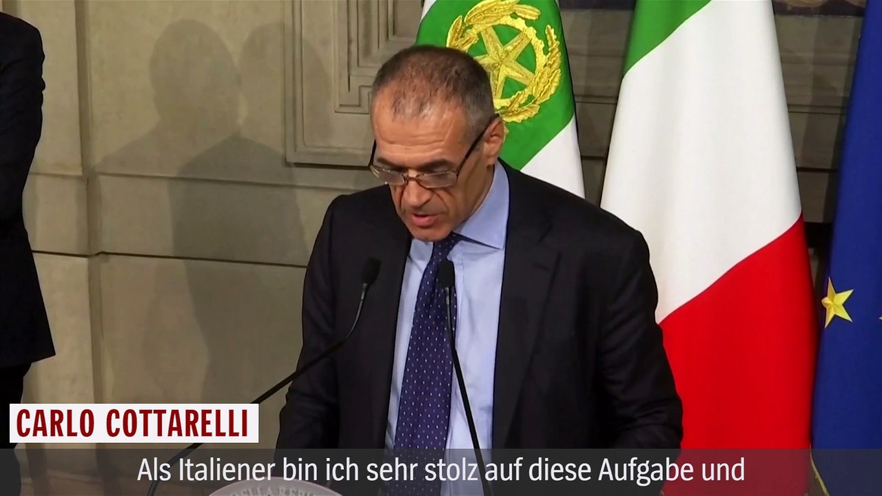 Italien cottarelli soll regierungschef werden