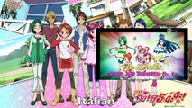 Yes! Pretty Cure Five and GoGo Opening Multilangauge Comparison