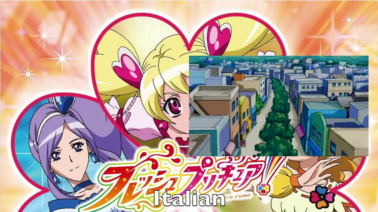 Fresh Pretty Cure! Opening Multilanguage Comparison