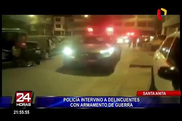 Santa Anita: banda de "robacasas" tenían en su poder armamentos de guerra