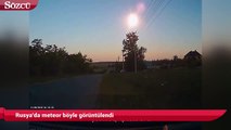 Rusya'da meteor patlaması böyle görüntülendi