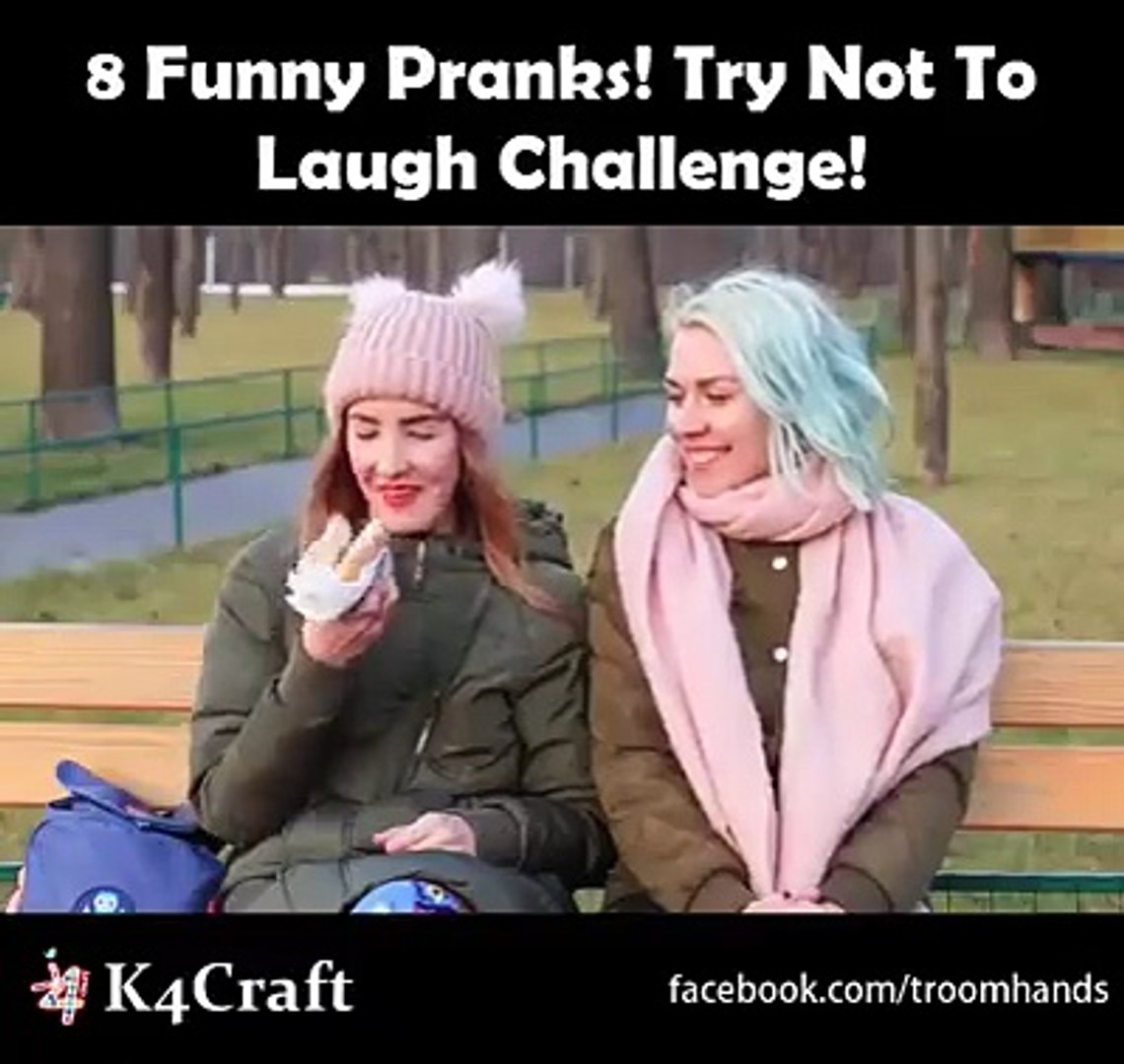 8 Funny Pranks! Try Not To Laugh Challenge!via: Troom Troom - easy DIY video  tutorials, /troomtroom - Dailymotion Video