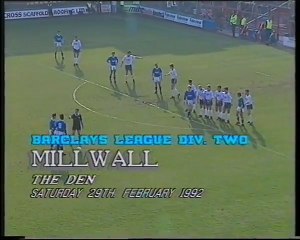 Millwall - Leicester City 29-02-1992 Division Two