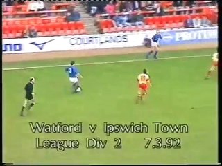 Watford - Ipswich Town 07-03-1992 Division Two