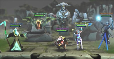 Los bots de OpenIA juegan contra los humanos en Dota2