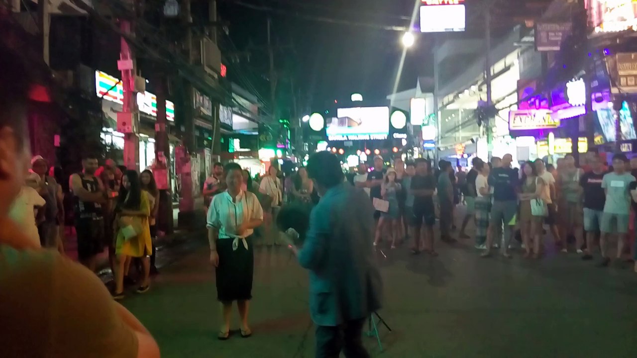 Magic show at Bangla Street - Phuket- Thailand