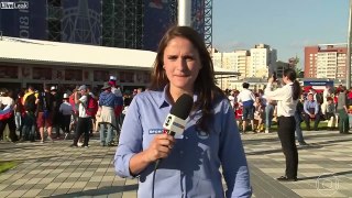 Reporter Gets Upset When Soccer Fan Tries To Kiss Her