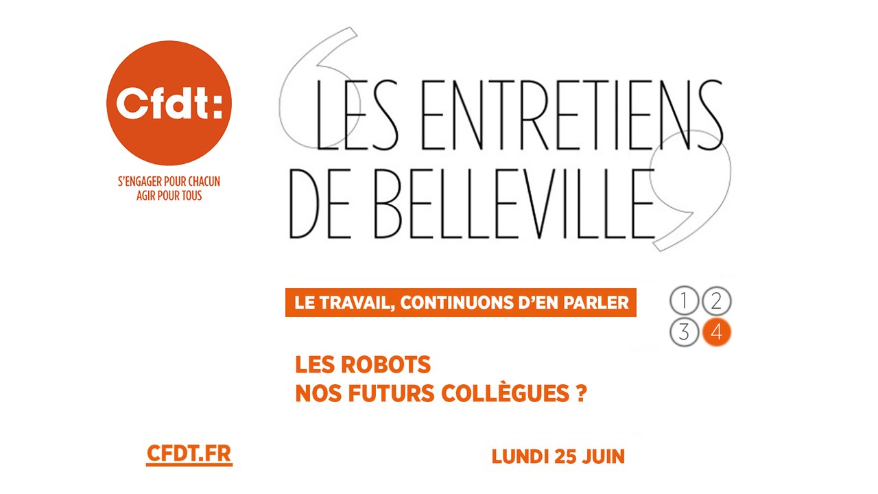 Les entretiens de Belleville. Les robots, nos futurs collègues ?