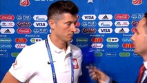 WKUR*ONY ROBERT LEWANDOWSKI PO MECZU POLSKI Z KOLUMBIĄ