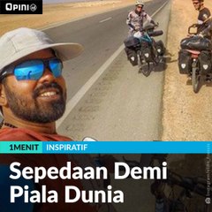 #1MENIT | Sepedaan Demi Piala Dunia