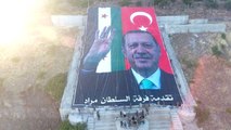 Afrin'de Yok Edilen Öcalan Posteri Yerine Erdoğan Posteri Asıldı