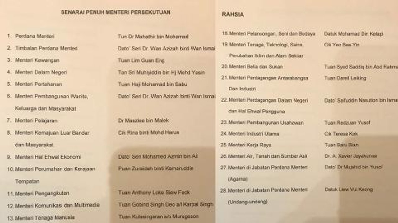 MPs react to the unverified 'Cabinet' list