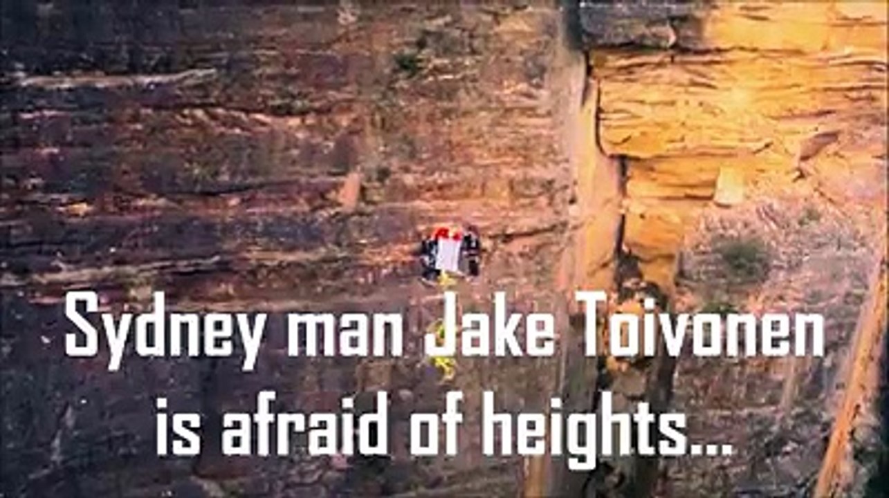 Sydney man Jake Toivonen is afraid of heights, yet he climbed the "Sweet Dreams" cliff face in the Blue Mountains of Australia to raise awareness for West Papua