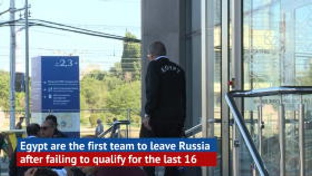 Dejected Egyptians the first team to leave Russia