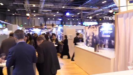 Ojeda en el stand de Cataluña en Fitur
