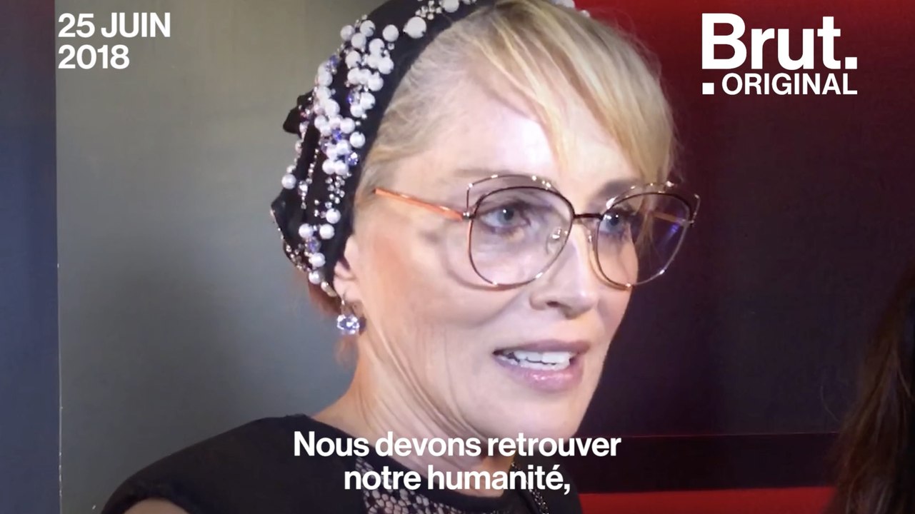 La colère de Sharon Stone face à la crise des réfugiés