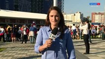 Mondial 2018: Une journaliste brésilienne repousse un supporter qui essaie de l'embrasser de force
