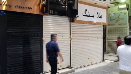 İran'da esnaf ekonomik krizi protesto için greve gitti - TAHRAN