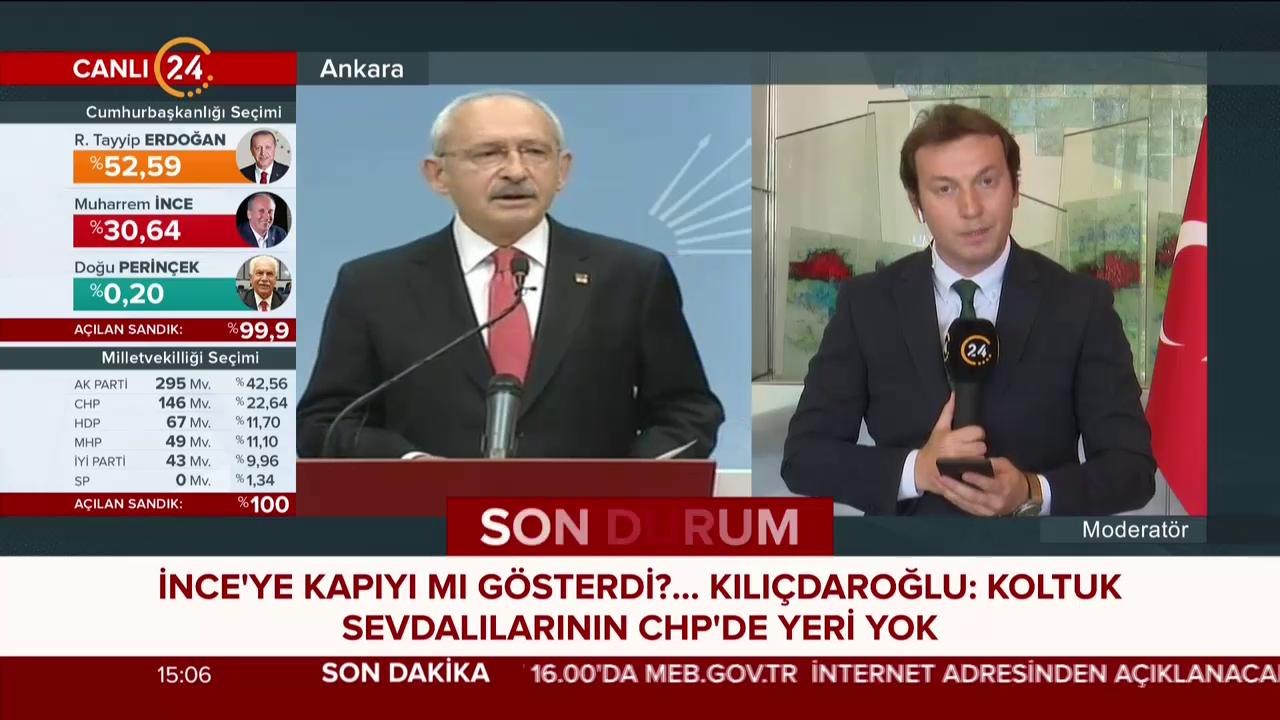 Kemal Kılıçdaroğlu, Muharrem İnce'ye kapıyı gösterdi