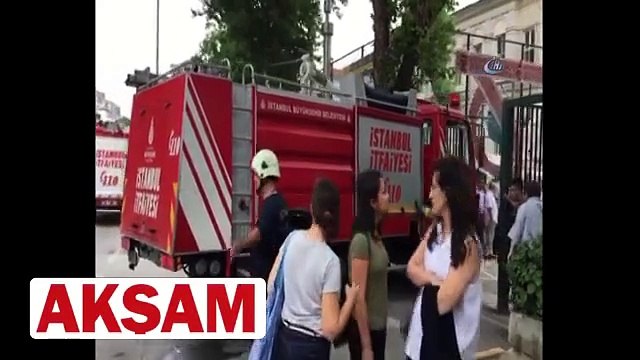 Mimar Sinan üniversitesinde korkutan yangın