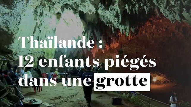 Thaïlande : 12 enfants piégés dans une grotte